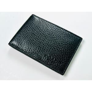 Coach Mens ID Holder Compact Billfold Card Holder Black NWT